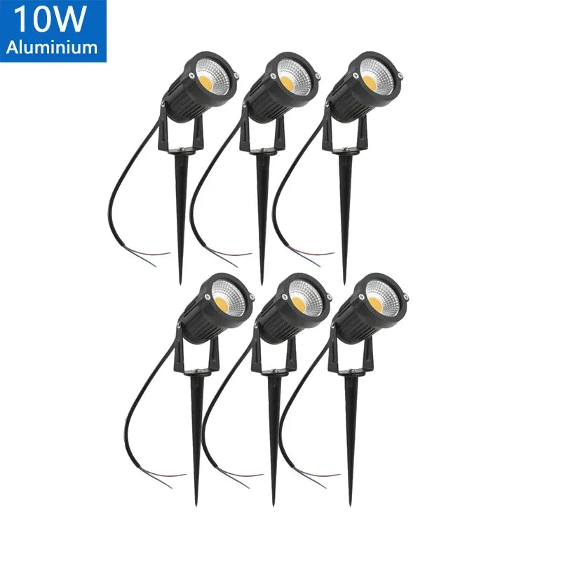 LED Waterproof Outdoor Garden Lawn Lights Spike Bulb 5W/10W/15W Tuinverlichting 220V 110V 12V - Adjustable Solar Powered Garden