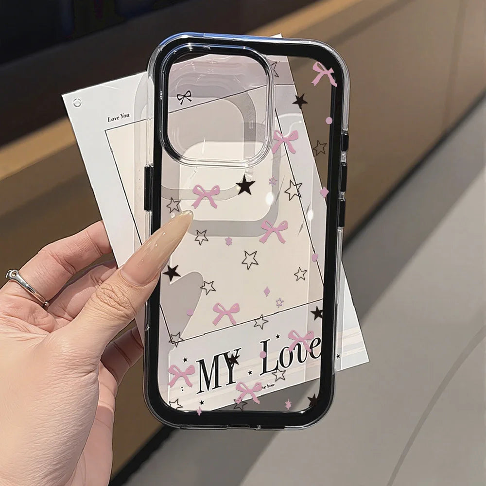 Pink Phone Case for iPhone 17 Pro Max - Shock-Absorbing Slim Cover Black NG21 Tidesmit