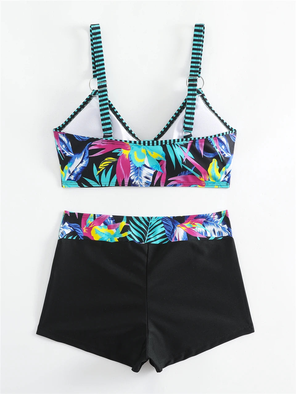 2025 High Waist Bikinis Women Sports Swimwear Print Bathing Suit Female Padded Beach Wear Bathers Swimming Swimsuit Summer