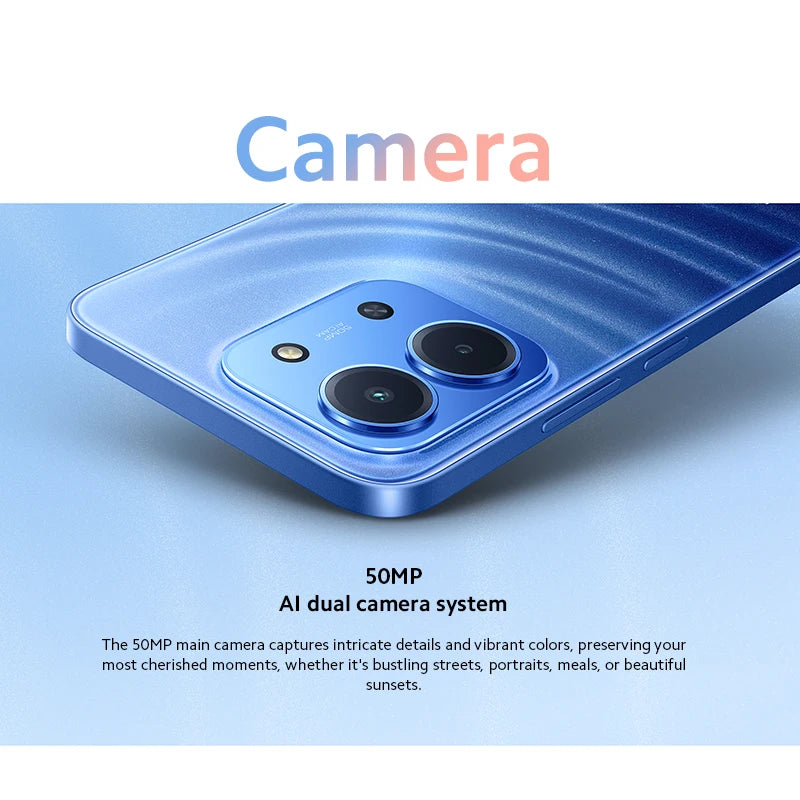 【Brand+】Xiaomi Redmi 15C Global Version 50MP main camera 120Hz 6.9" Dot Drop display 33W charging MediaTek Helio G81-Ultra