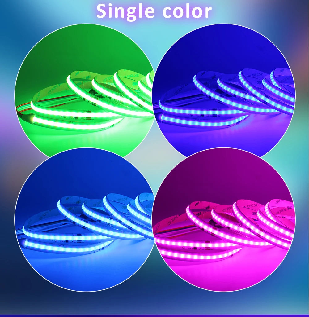 5M 10M 15M 20M Wifi RGBIC LED Strip Light 24V COB WS2811 Pixel Flexible Ribbon FairyNest APP IR Remote Alexa Voice Control Lamp