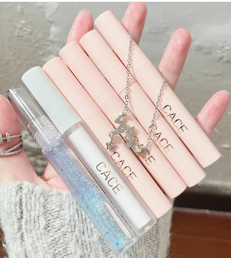 Tidesmit matte liquid lipstick makeup set shade swatches with lip plumper and gloss on vanity