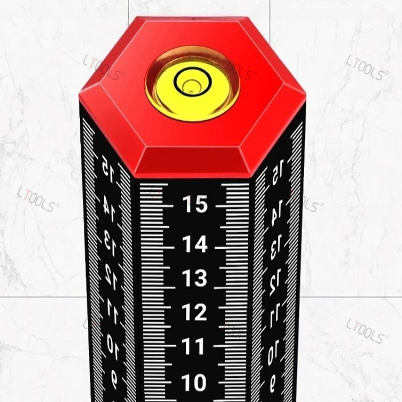 6-sided Scale Equal Height Level Ruler for Wall Tile Laying Woodworking Gradienter Suspended Ceiling Paving Tile Leveling Ruler