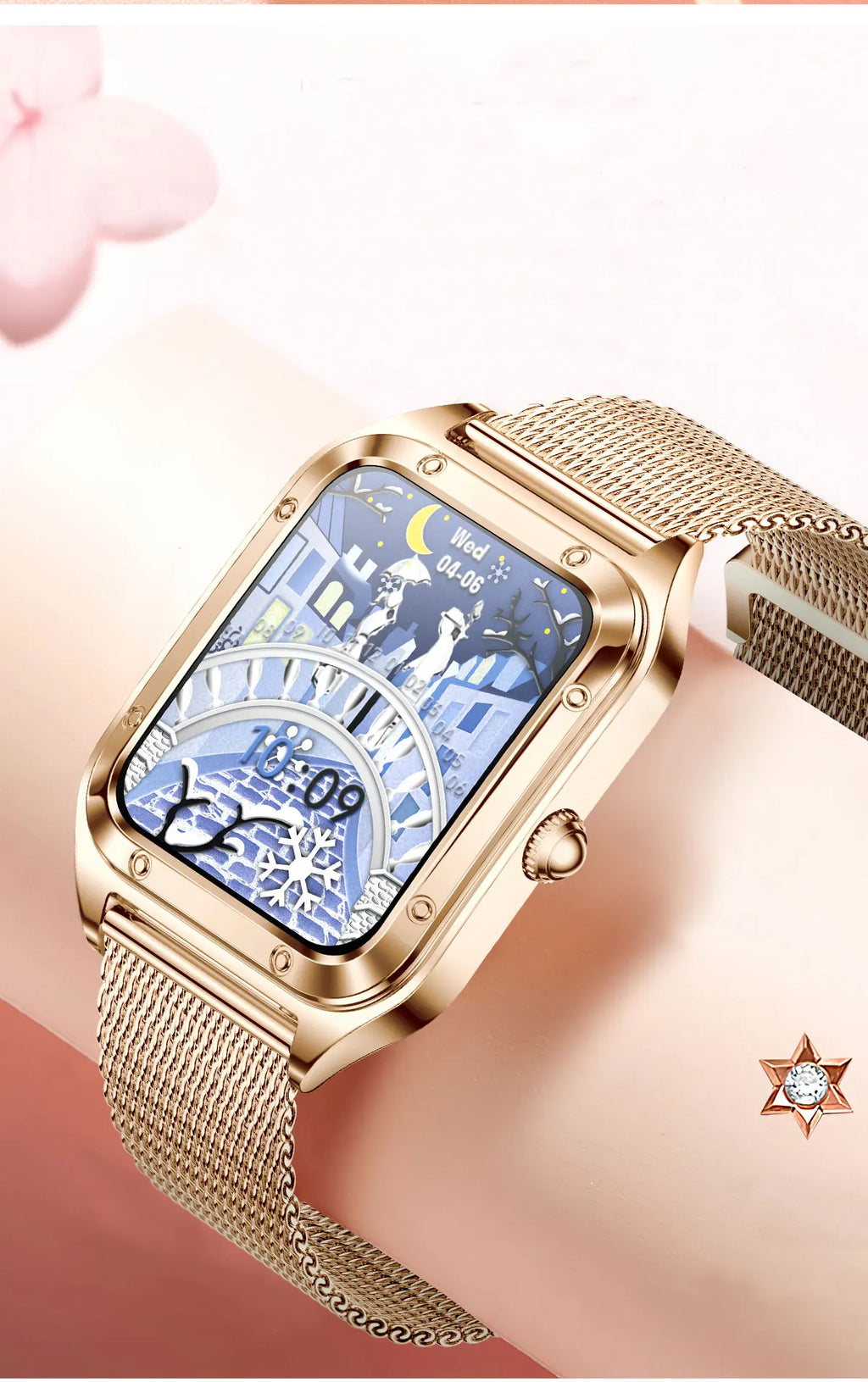 2026Ultra Thin Fashion Smart Watch For Women Screen Always Display Time Sports Bracelet Bluetooth Call 1.59" AMOLED Woman Watch