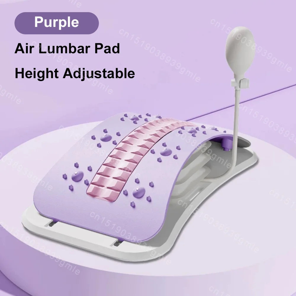 Electric Back Massager with Airbag Support & Heat Therapy Back Massage Instrument Purple Tidesmit