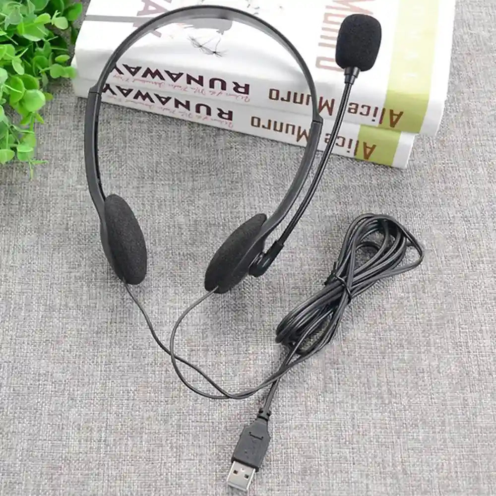 Gaming Headset with Noise-Cancelling Mic - Over-Ear Wired Black Tidesmit