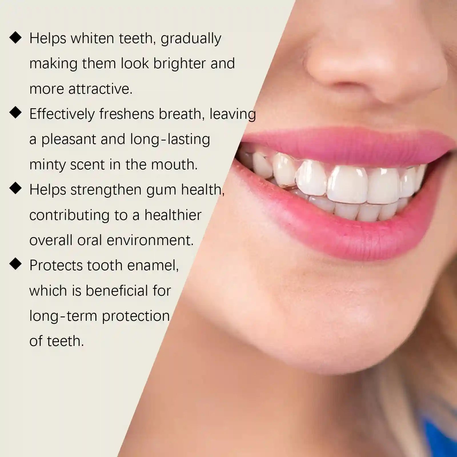 Tidesmit Hydroxyapatite teeth whitening toothpaste for deep stain removal and lasting fresh breath