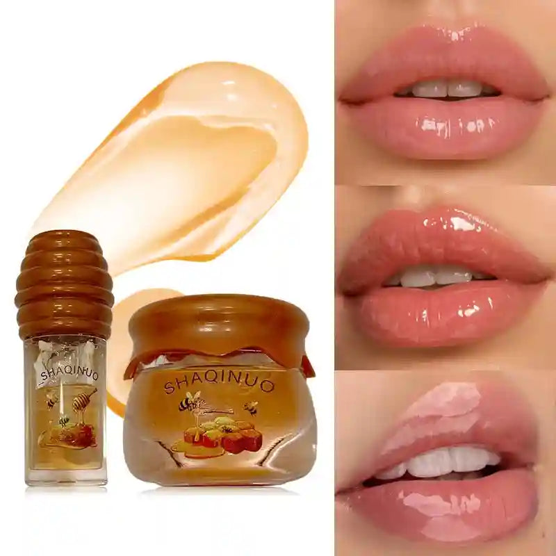 Honey Lip Oil Set – Nourishing Lip Treatment & Hydrating Care Lip Care Tidesmit