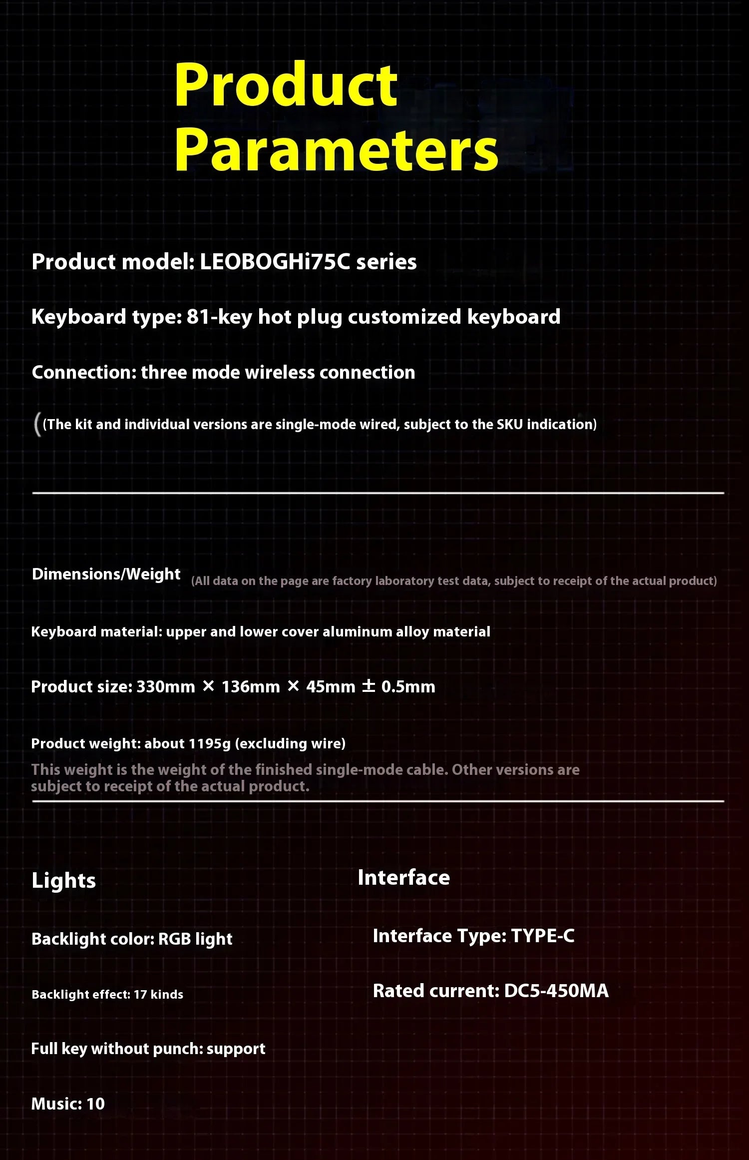 Leobog Hi75C Hi75 Hi75C Pro Aluminum Wireless Custom Mechanical Keyboard Kit Gaming Bluetooth 2.4G Wired Hotswap Gamer Keyboard