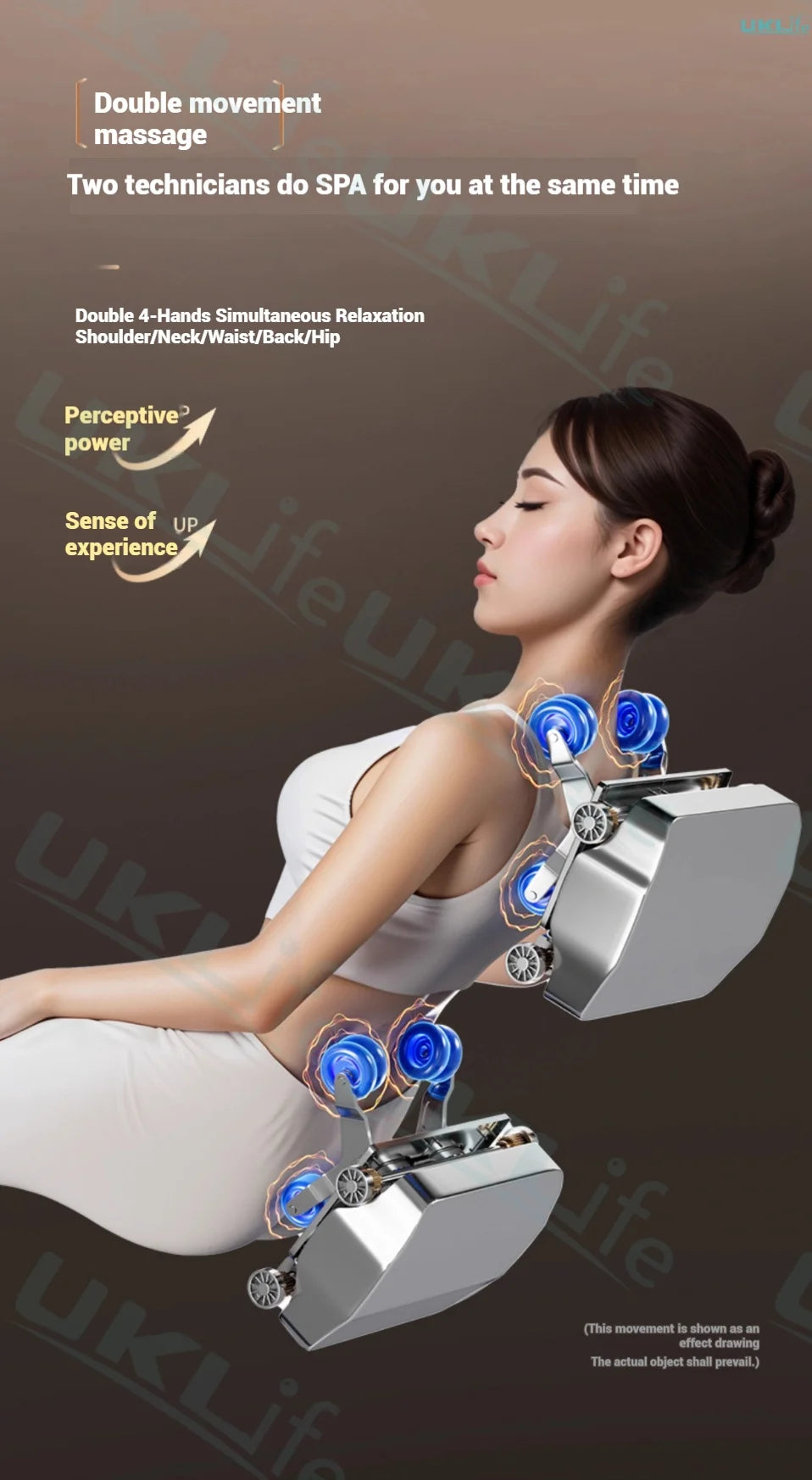 Tidesmit 4D Dual Core Full Body Massage Chair with Zero Gravity Relief Body Shaping Massage Equipment Tidesmit