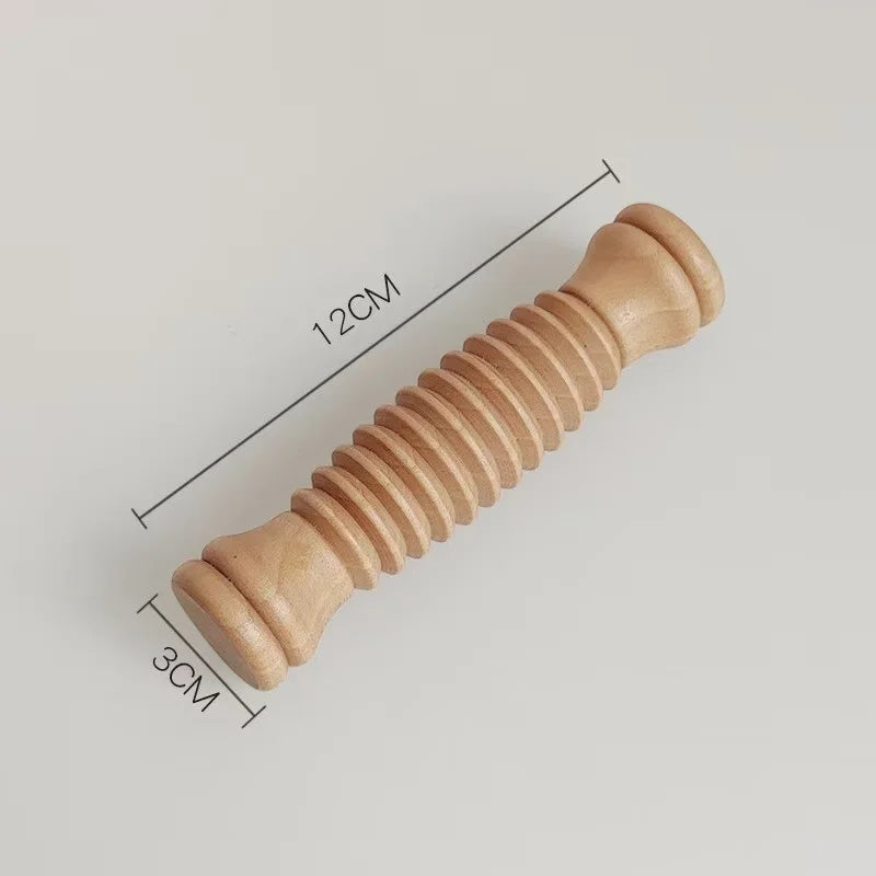 Wooden Foot Massager Roller - Natural Wood Muscle Relief Therapy Body Shaping Massage Equipment small Tidesmit