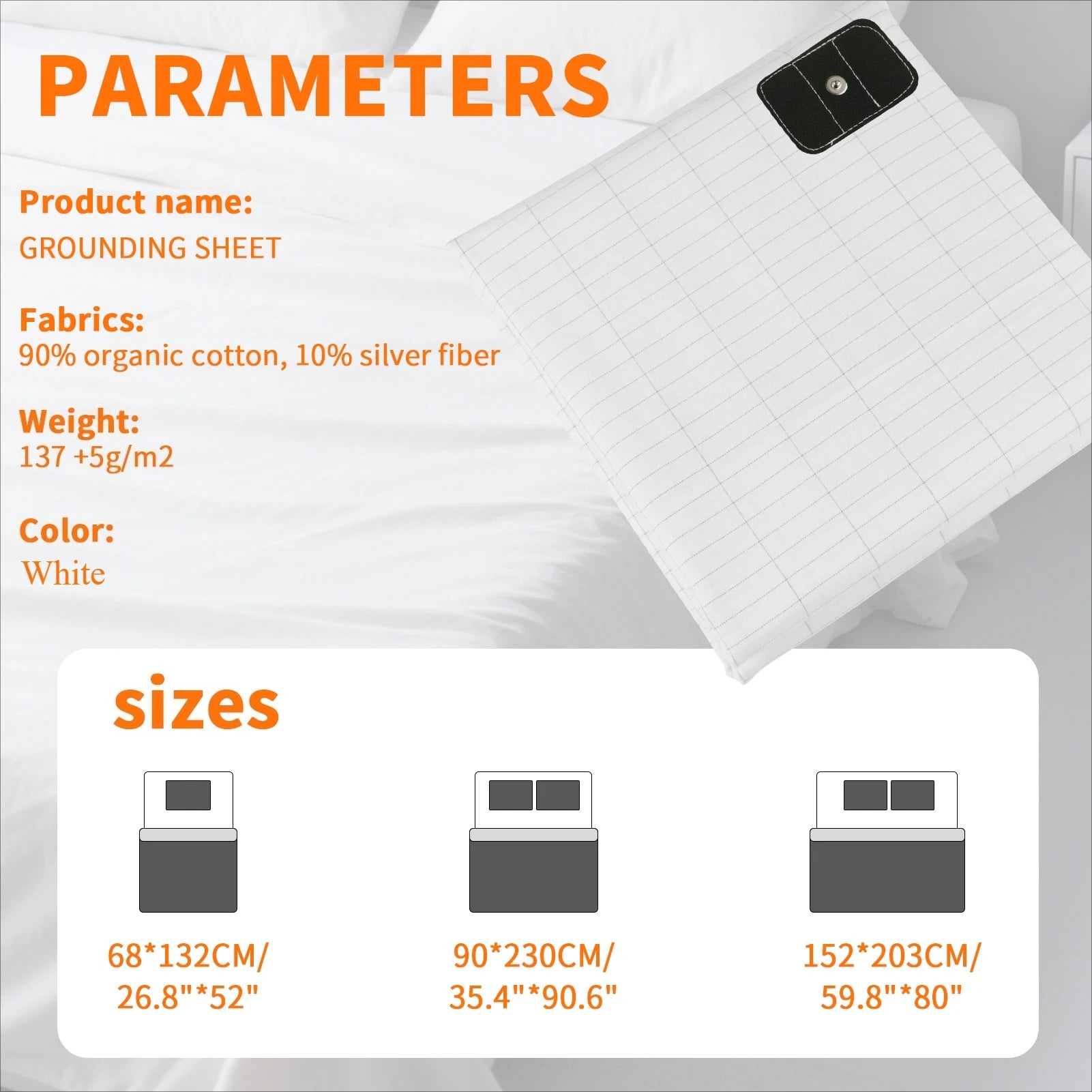 6 Size Grounding Mat Soft PU Pad for Improves Sleep Enhanced Circulation Reduces Pain Home Yoga Foot Mat Table Desk Rug