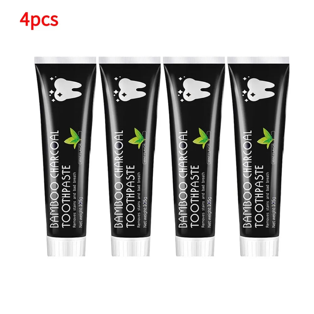 Tidesmit activated charcoal mint toothpaste for deep teeth whitening and stain removal