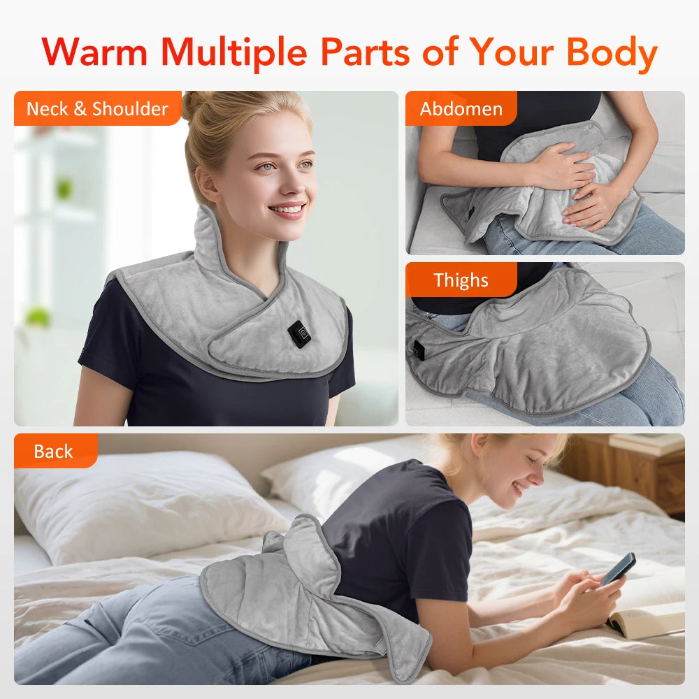 Electric Heating Neck Massager - Deep Tissue Muscle Recovery Tool Fascia Gun Tidesmit