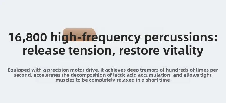Fascia Massage Gun - 5-Head Percussive Therapy for Muscle Recovery Fascia Gun Tidesmit