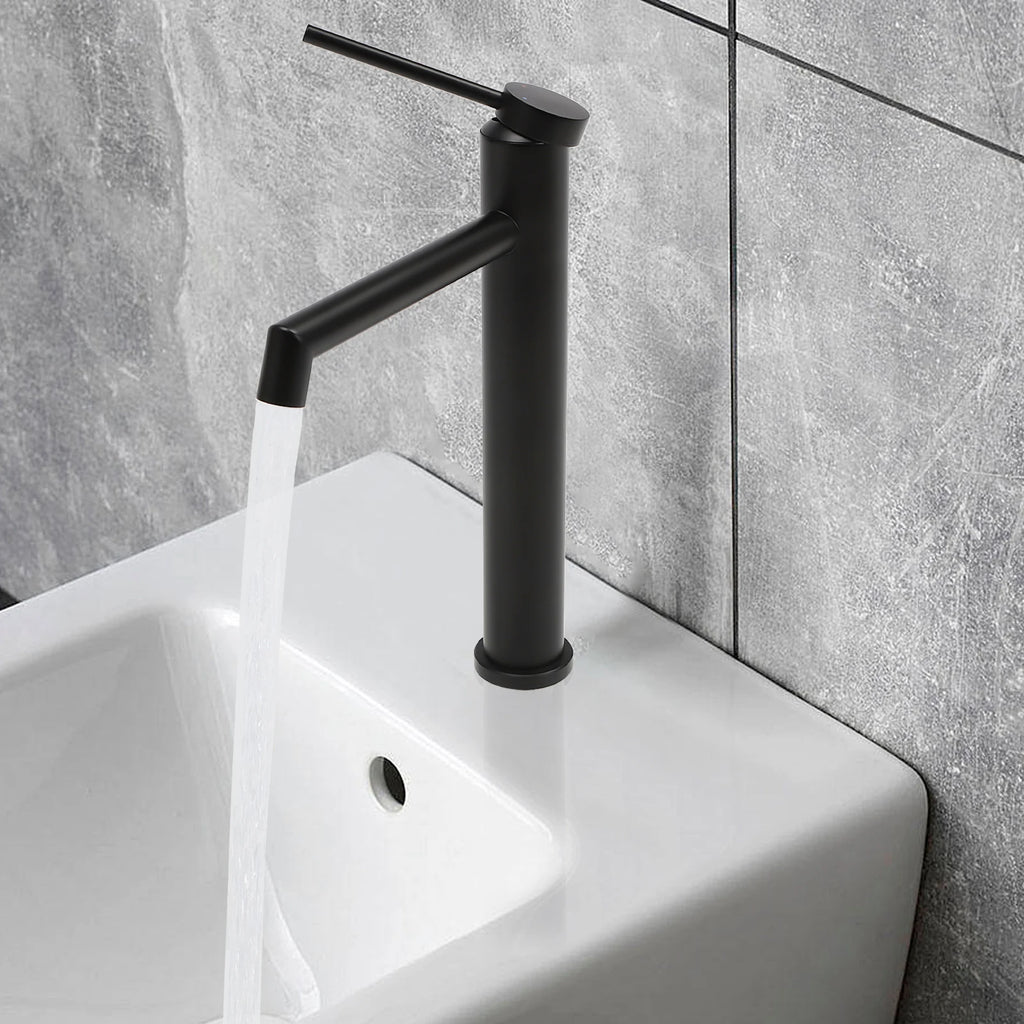 Wash Basin Mixer Tap Rust Resistance Easy to Install Bathroom Faucets Easy to Clean for Kitchens/Restaurants/Laundromats