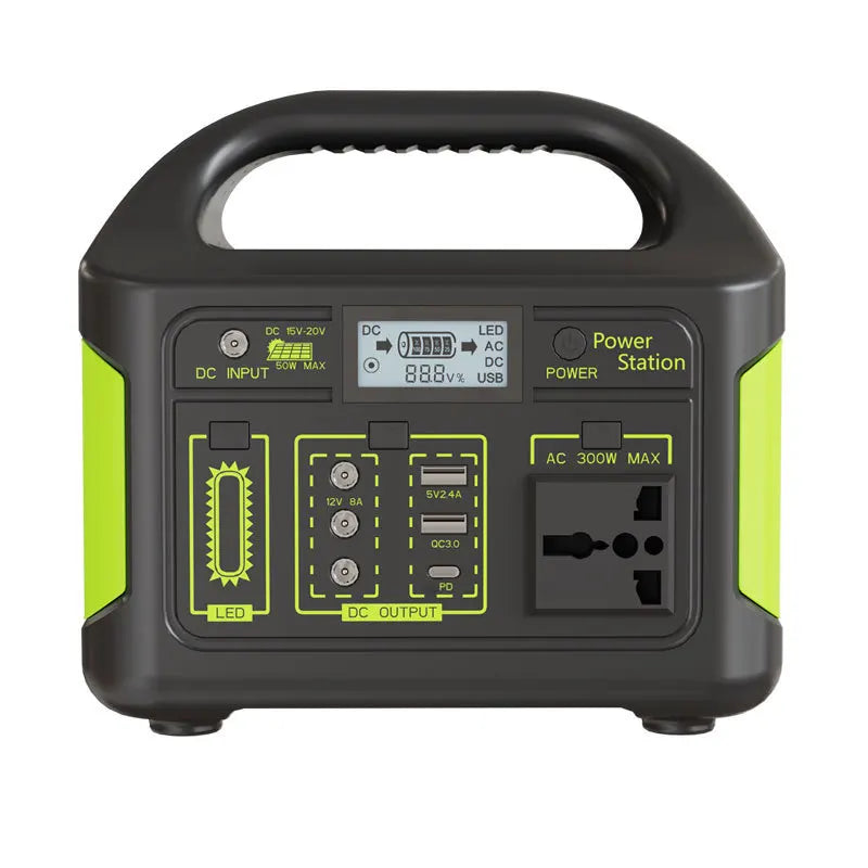 Solar panel power generation mobile supply 300W outdoor power supply 204.8WH multi-functional compact energy storage