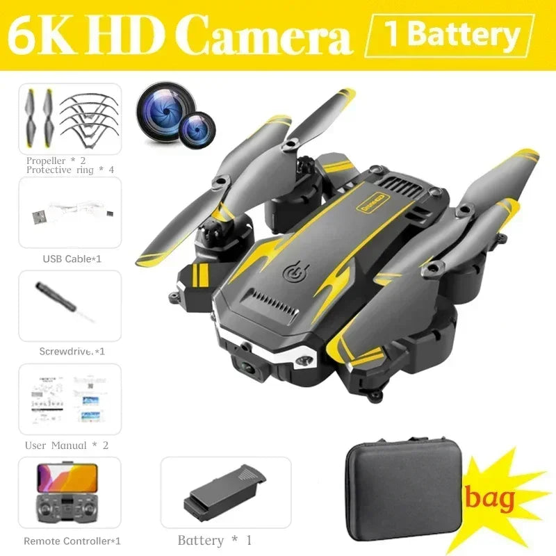 8K GPS Camera Drone Foldable Quadcopter with Obstacle Avoidance YL-6K dual camera Tidesmit