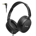 Wired Studio Headphones with Mic - Comfortable Over-Ear Monitoring Y101-Black Y101-Black Tidesmit