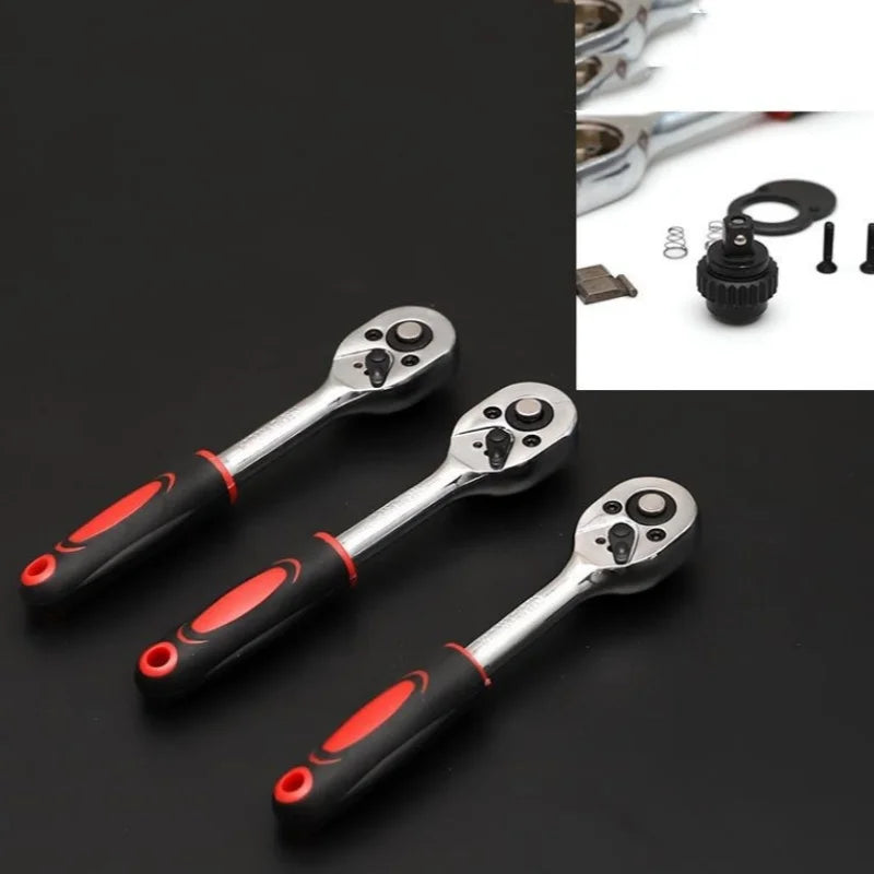 1 Set of 46-Piece Car Repair Tool Set, Ratchet Wrench Tool Box, Car Maintenance Socket Repair Kit, Hardware Kit, Multifunctional Car Repair Tool Kit