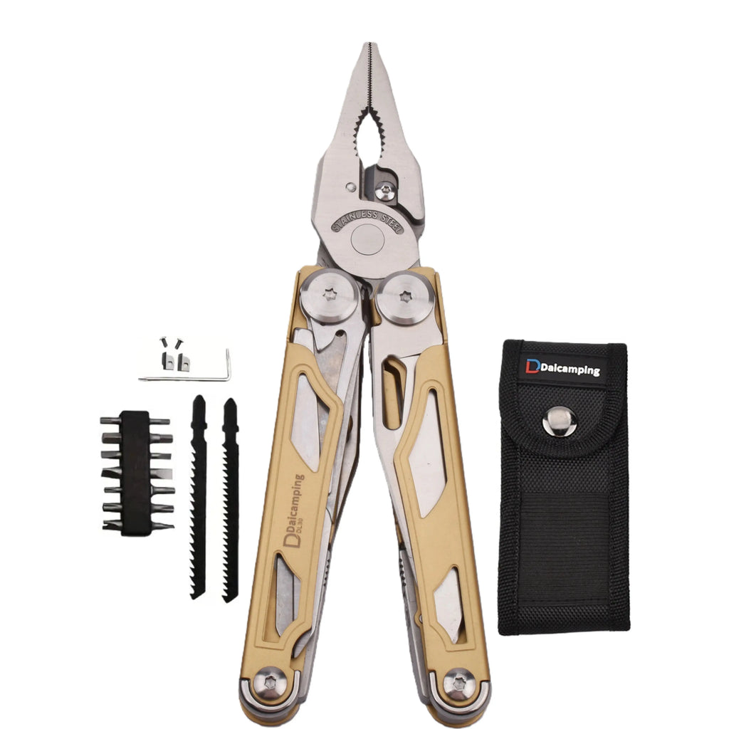 Daicamping DL30 DL301 DL7 Outdoor Camping EDC Plier Set Multifunctional Multitools Hand Multi Tool Folding Multi-tool Kit