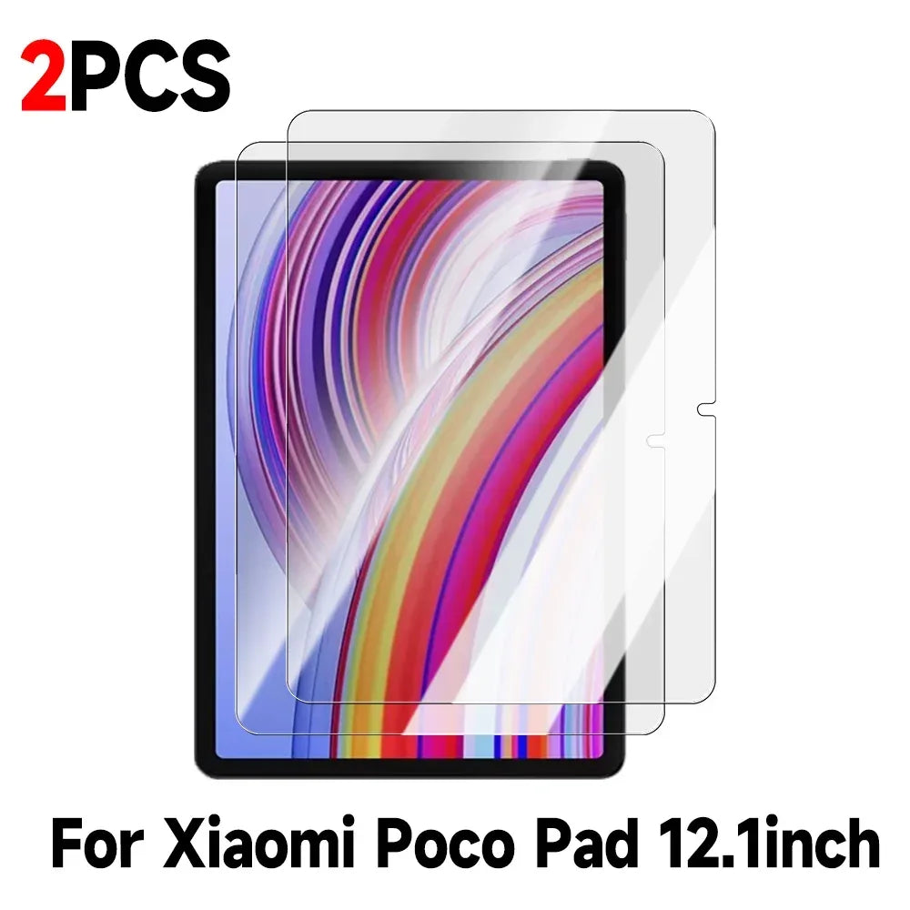 Tempered Glass Screen Protector for Redmi and Poco Pad | 9H Hardness For mi Poco Pad 12.1 Tidesmit