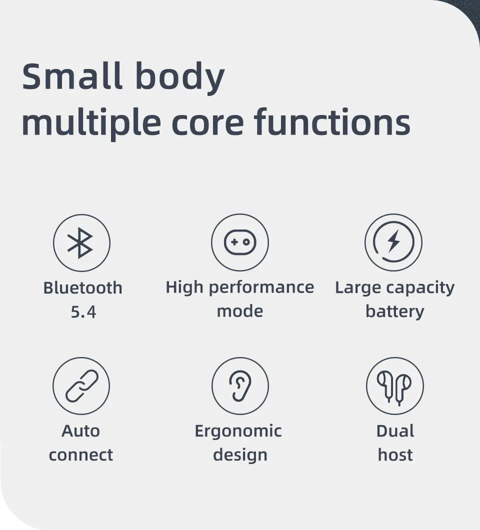 Bluetooth 5.2 Wireless Ear Hooks for KZ Monitors - Tidesmit Tidesmit