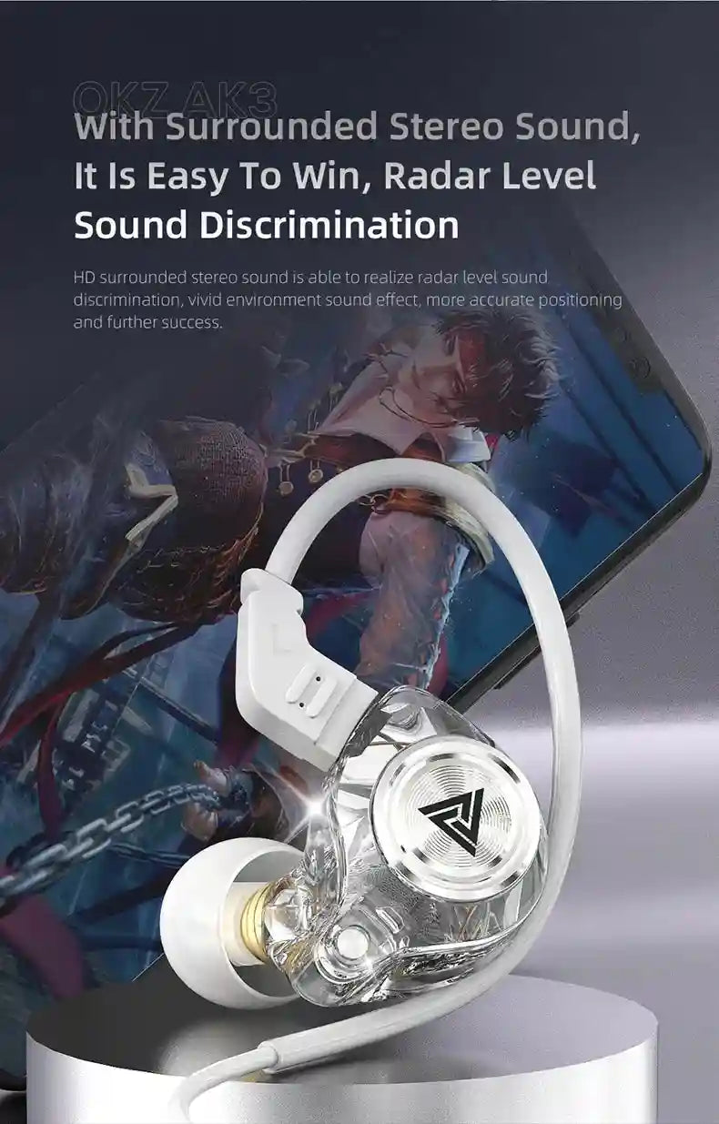 Wired Earbuds with Microphone - Noise Cancelling Bass Headset Tidesmit