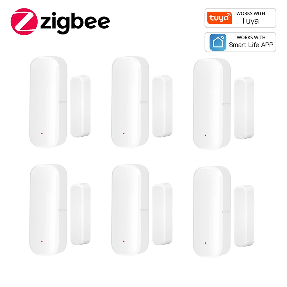 Zigbee Door Sensor Window Contact Sensor Open Closed Detector Smart Home Alarm Security Protection work with Tuya Hub Smart Life