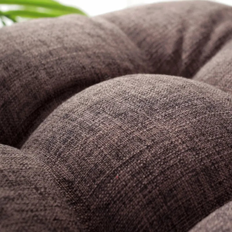 Linen Tufted Seat Cushion Square Large Floor Cushions Futon Meditation Yoga Thickened Floor Seating Pillow Tatami Kids Seat Pads