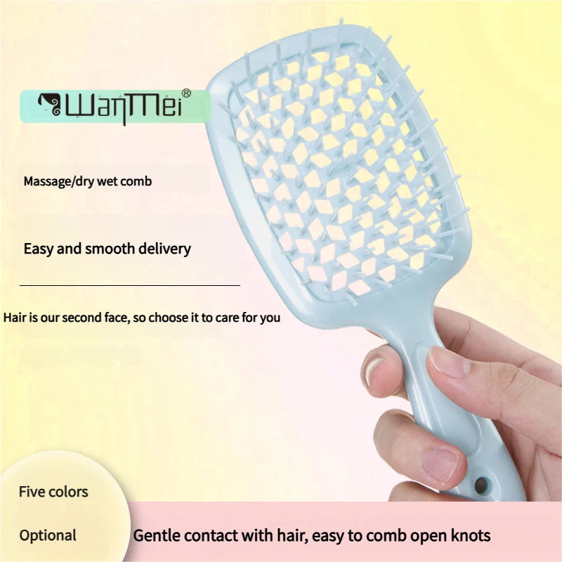 Detangling Hair Brush - Ergonomic Massage Comb for Wet Curly Hair Massage Chairs Tidesmit