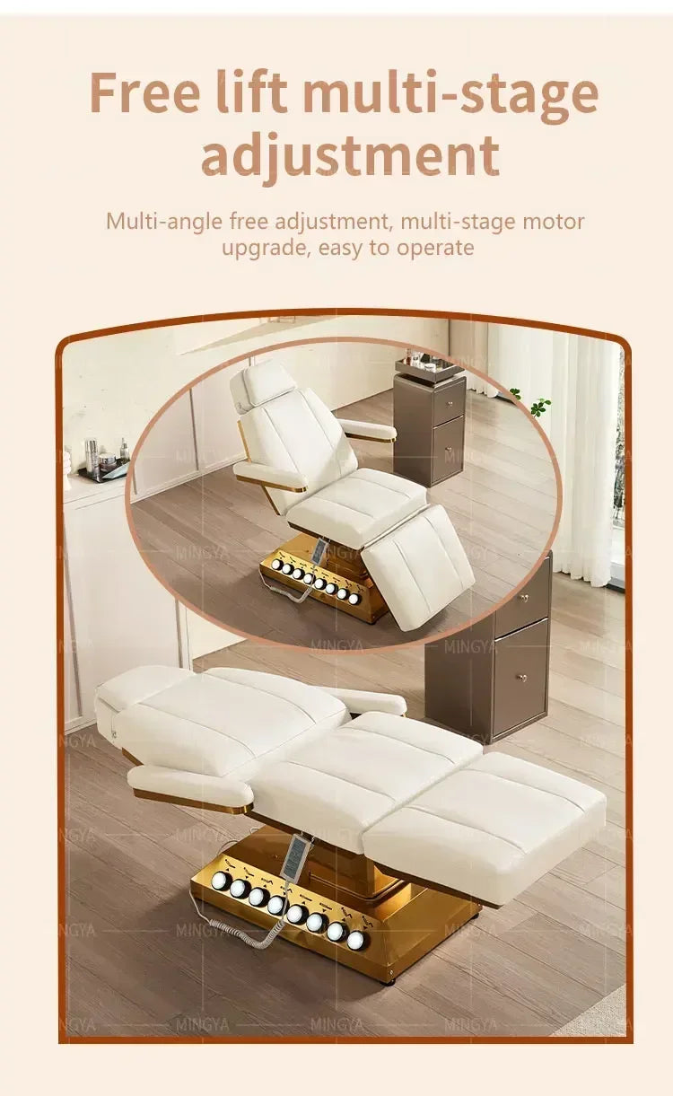 Electric Massage Beauty Bed – Adjustable Motorized Salon Table Massage Chairs Tidesmit