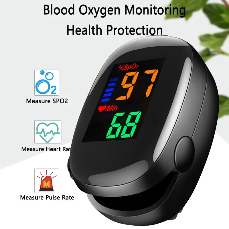 Adult oximretro digital Pulse oximeter Medical Fingertip blood oxygen saturation detector clip SpO2 PR Monitor
