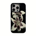 Retro Lily Flower Phone Case: Shock-Absorbing Slim Fit Cover 1 Tidesmit