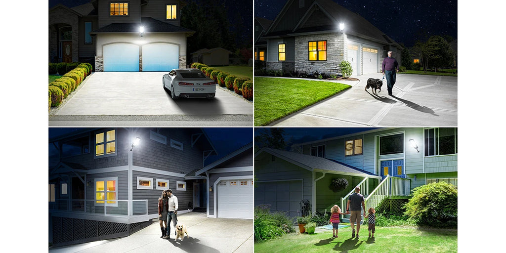 4/2pcs Outdoor Solar Street Lights Outdoor Waterproof Dusk To Dawn, Commercial Solar Parking Lot Lights With Motion Sensor, Solar Powered Street Light For Yard, Outside，summervibes