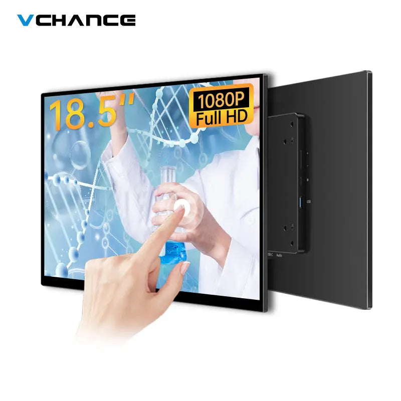 18.5'' 1080p 400nits VESA Mount Medical Grade Portable Monitor Touch Screen for Medical Equipment Fetal Detector Metal Frame