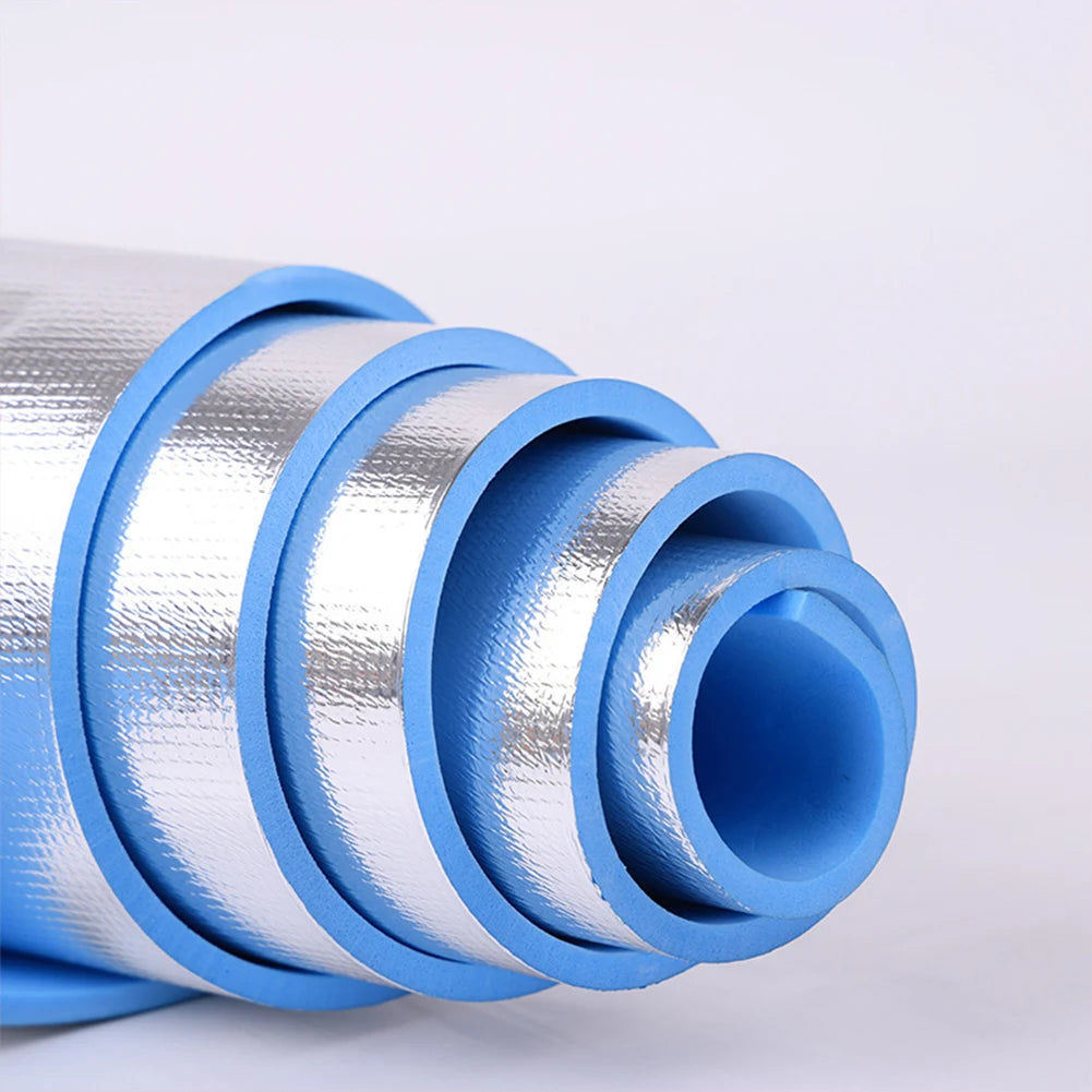 Waterproof Yoga Mat Moisture-proof Yoga Mat Thickened Aluminum Membrane Exercise Mat  for Yoga Pilates Fitness with Bandage