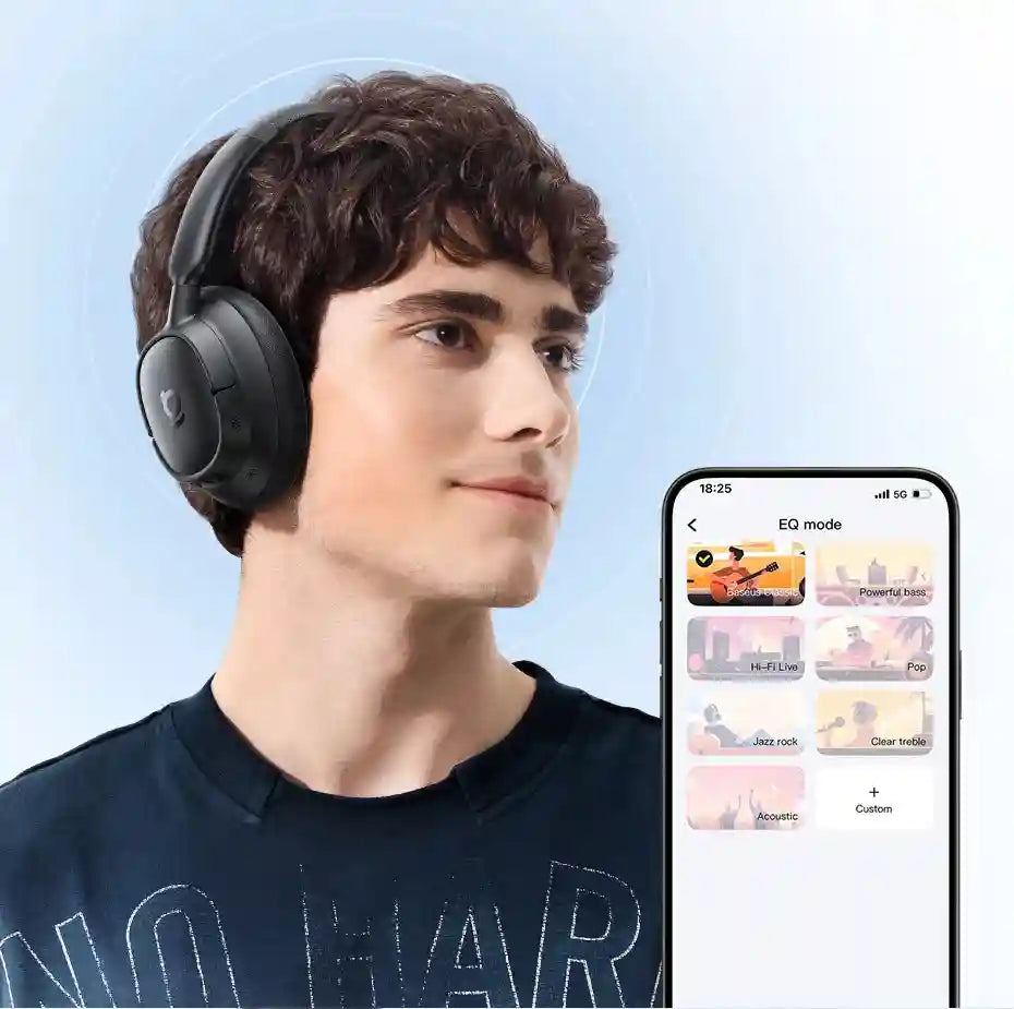 Wireless Noise Cancelling Headphones: 80Hr Battery Over-Ear Audio Tidesmit
