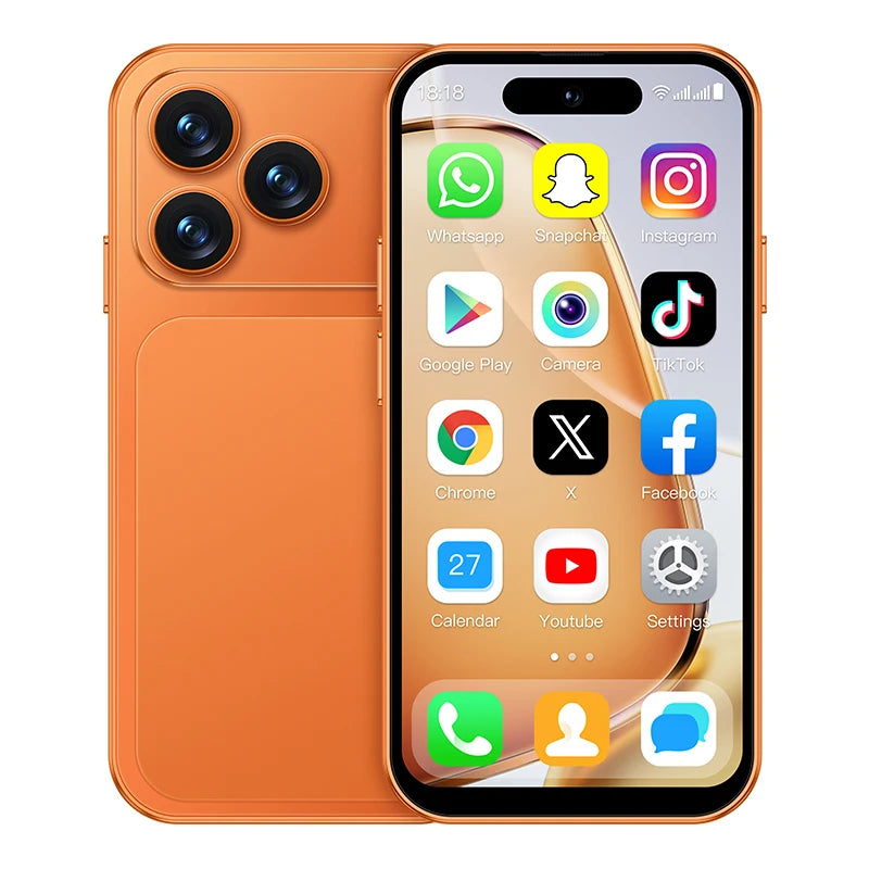 ONEMYTH A18 Pro 4G Mini Smartphone 4.0inches MTK Quad Core 2GBRAM 16GB ROM LTE Dual SIM 2MP Type-C Android CellPhone Face Unlock