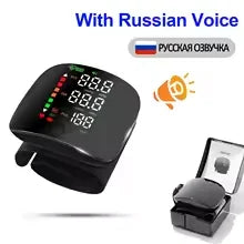 Rechargeable Wrist Blood Pressure Monitor Medical Digital Irregular Pulse Heart Rate Digital Tensiometer Health Tonometer
