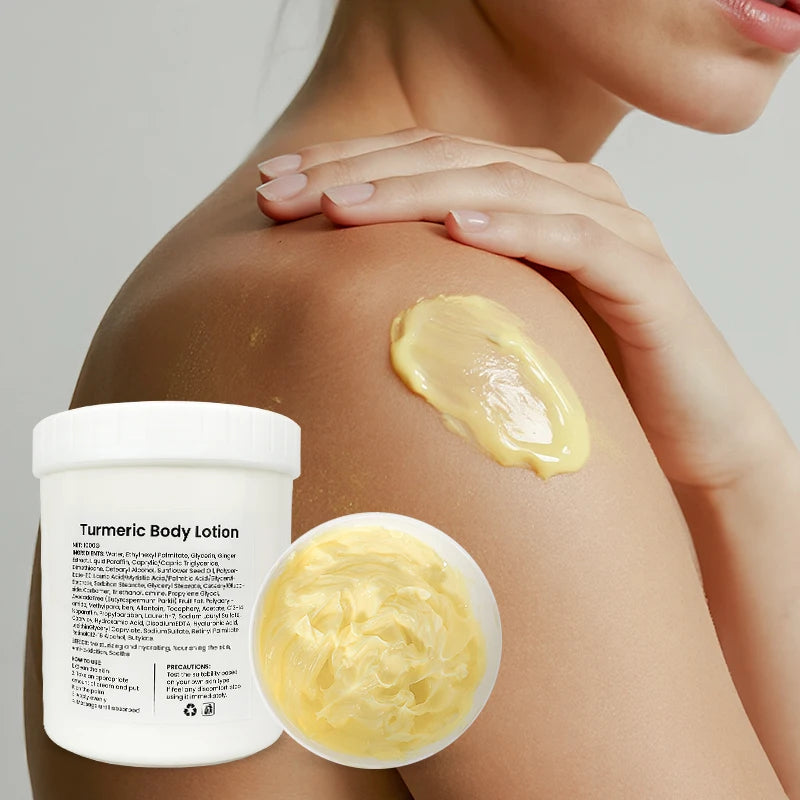 1kg Large Jar Turmeric Skin Brightening Body Lotion Cream for Face And Body - Factory Wholesale