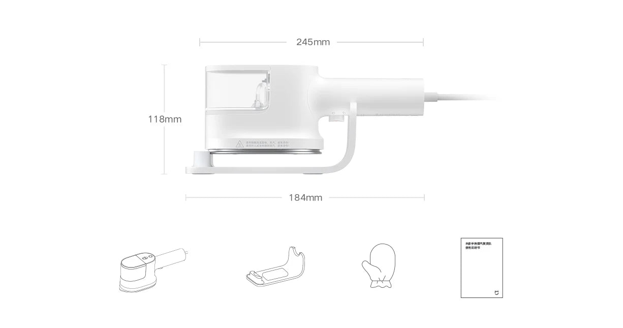 Tidesmit MIJIA handheld garment steamer and steam cleaner for efficient mite removal and flat ironing of clothes