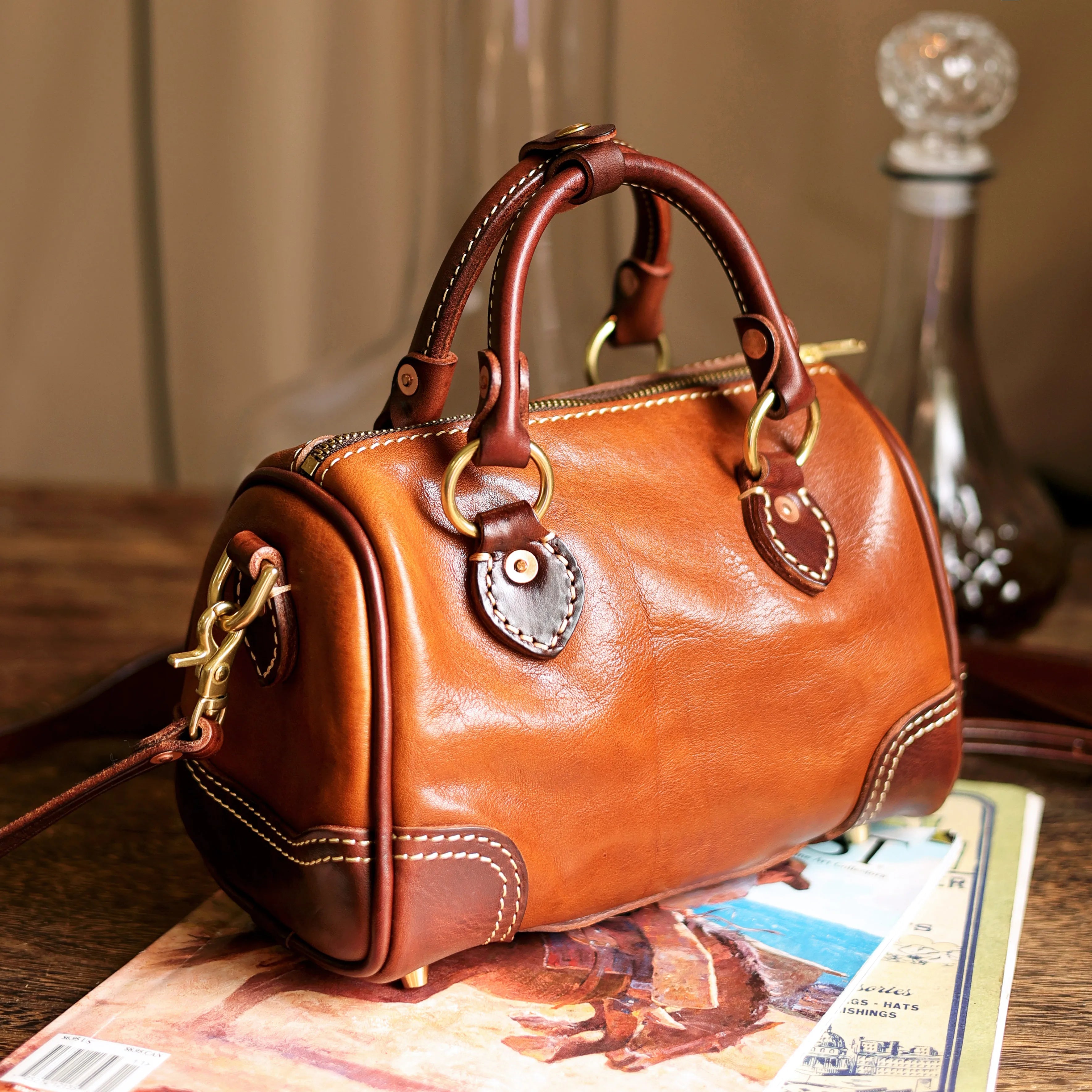 PNDME fashion vintage designer handmade brand top layer cowhide women small handbag outdoor genuine leather ladies shoulder bag