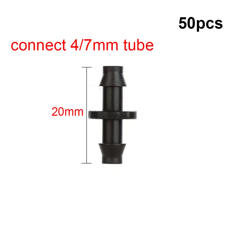 2in1 Adjustable Dripper Sprinkler Stake Nozzle Irrigation Emitter for 4/7mm Micro Tube Garden Yard Greenhouse Lawn Watering Sy