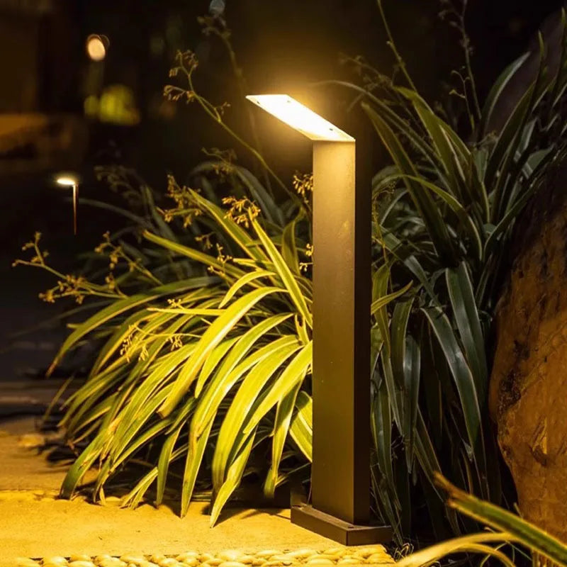 Waterproof IP65 LED Lawn Light AC85~265V 12W Seven Aluminum Street lamp For Garden Path Landscape Villa Courtyard Villa Decorate