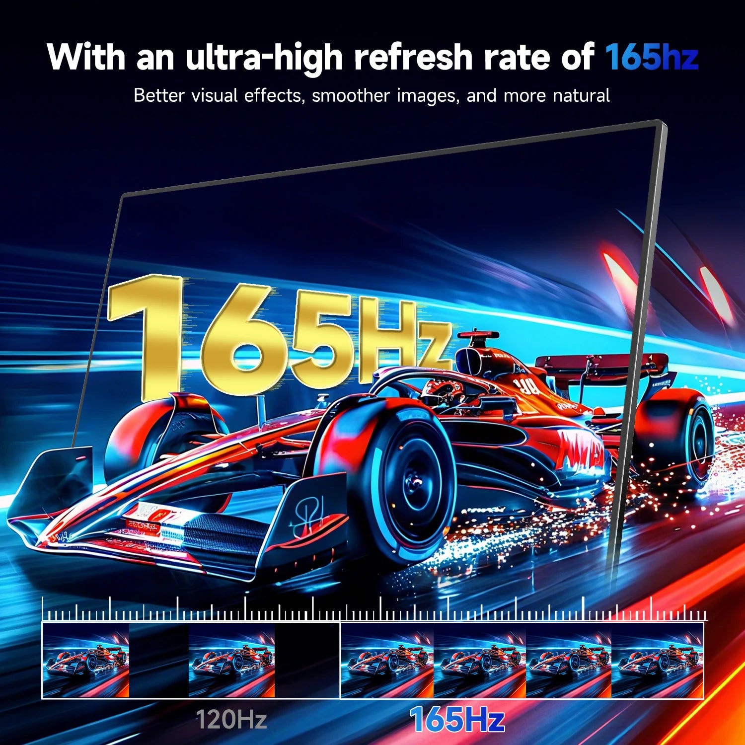 UPERFECT Touchscreen Portable Monitor 24.5” 2K 165HZ Gaming Touch Display with FreeSync HDR Type-C HDMI For Desktop Laptop Mac