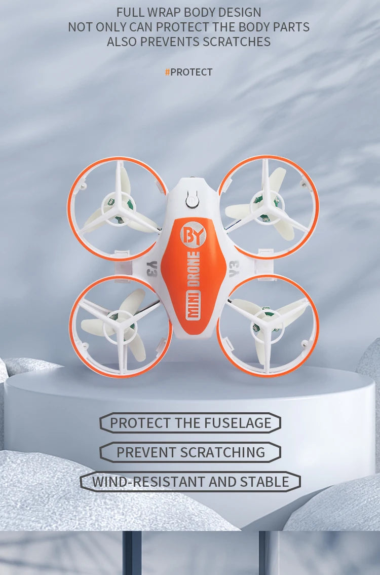 Mini UFO Drone for Kids - Foldable Remote Control Quadcopter (Blue) Tidesmit