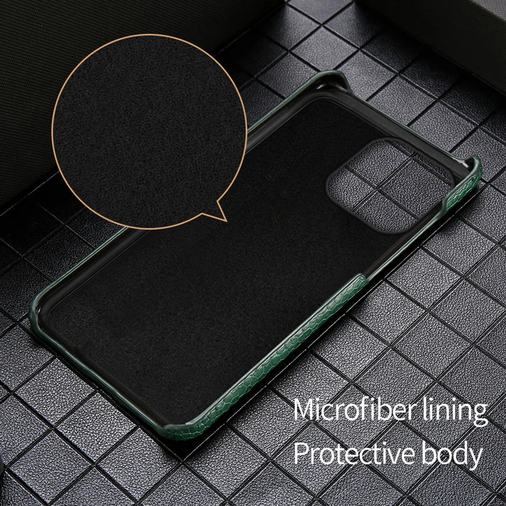 iPhone 16 Pro Max Genuine Leather Case | Slim Shock-Absorbing Cover Tidesmit