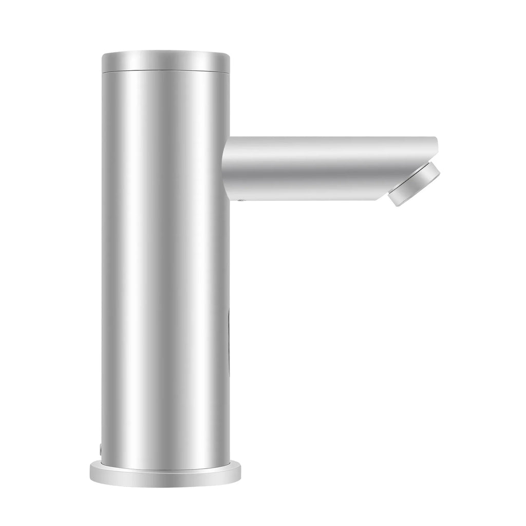 Compact Hot Cold Touchless Sensor Faucet, 304 Stainless Steel Automatic Infrared Sensor Tap, DC 6V Power Supply, Water Temperature Range 0–55°C , for Bathroom Sink, Hotel, Hospital, Office