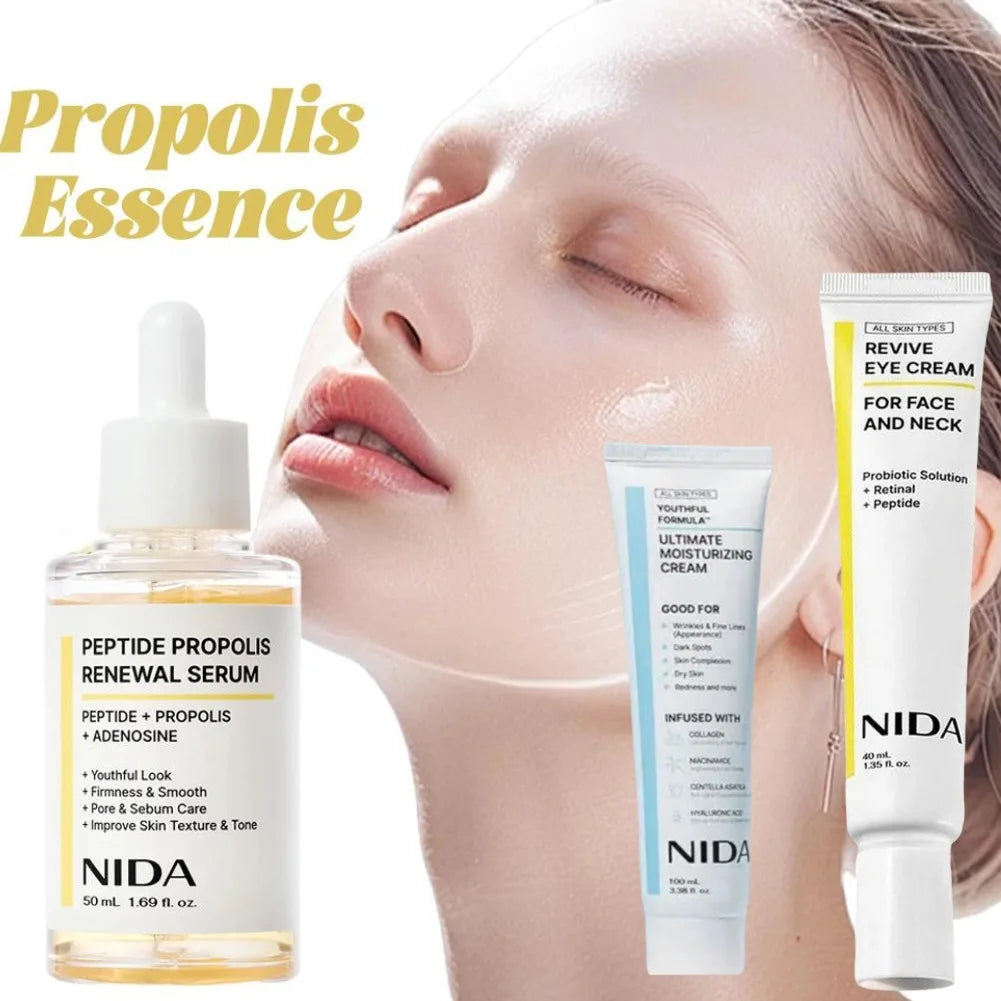 NIDA Propolis Peptide Facial Serum Nourishing Moisturizing Serum Face Original Skin Care Rejuvenation Firming&Smoothing Cream